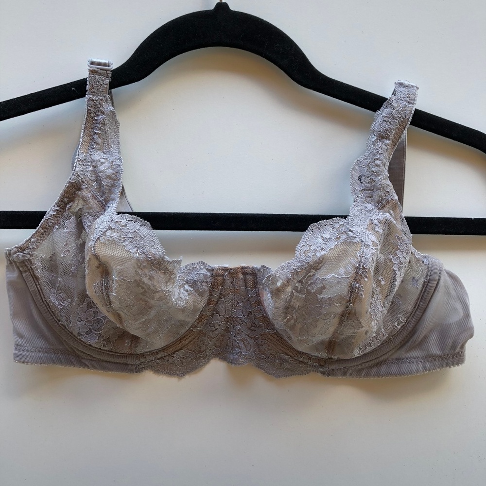 Victoria's Secret Sheer Lace Bra 34B
